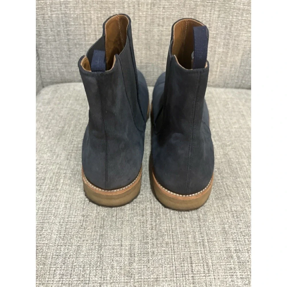 Men's Oro Suede Chelsea Boots Blue Size 12